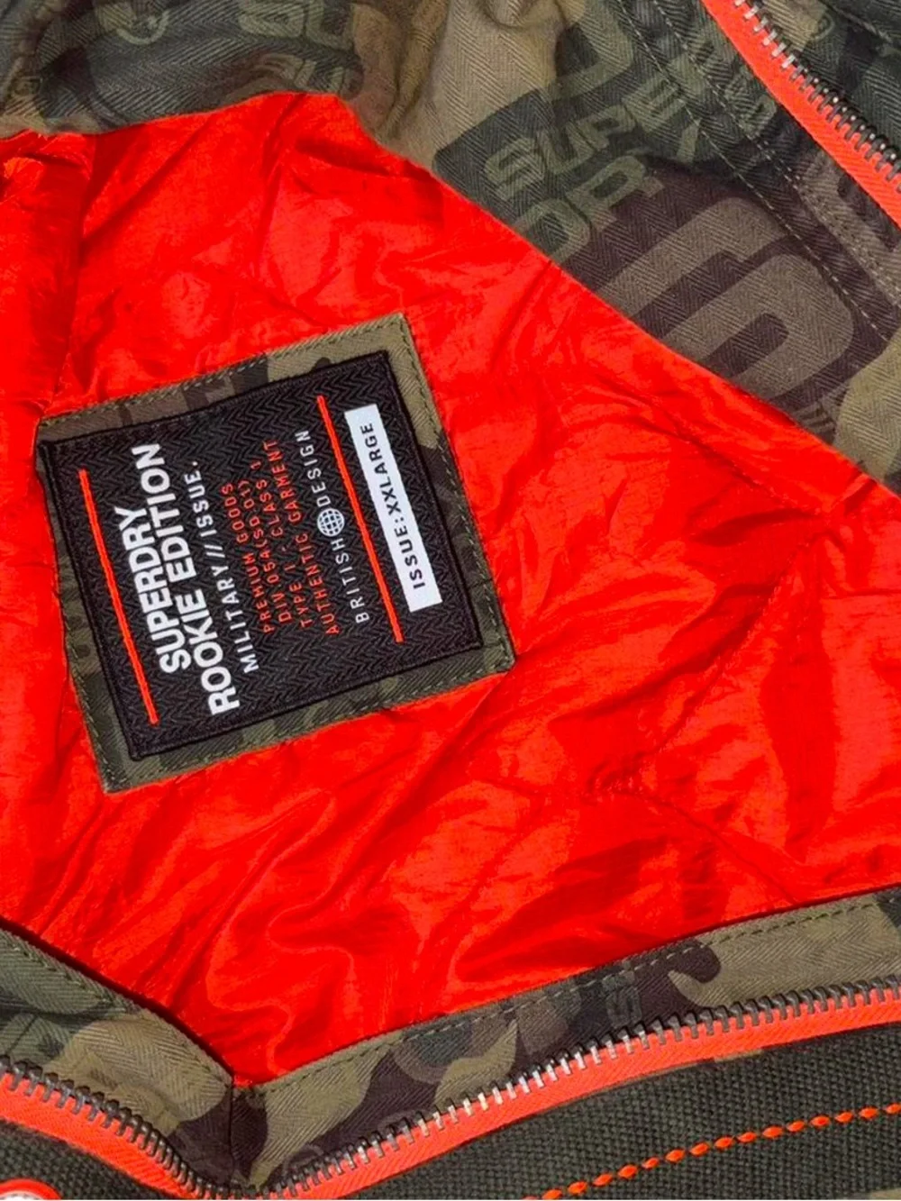 Unisex superdry “ rookie edition” Camouflage Utility Jacket - Green